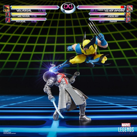 Marvel Legends Wolverine & Silver Samurai Gameverse pack 2 figures 15cm