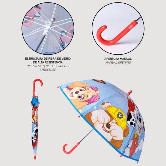 Paw Patrol bubble manual umbrella 45cm 4 Τεμ.