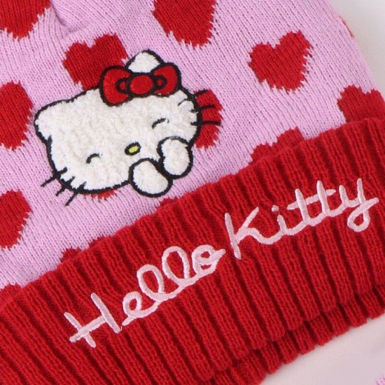 Hello Kitty winter set snood hat gloves