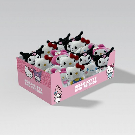 Hello Kitty and Friends plush keychain 16 Τεμ.