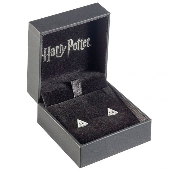 Harry Potter Deathly Hallows silver earrings