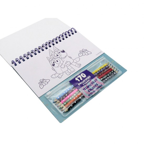 Bluey Colouring set with stickers