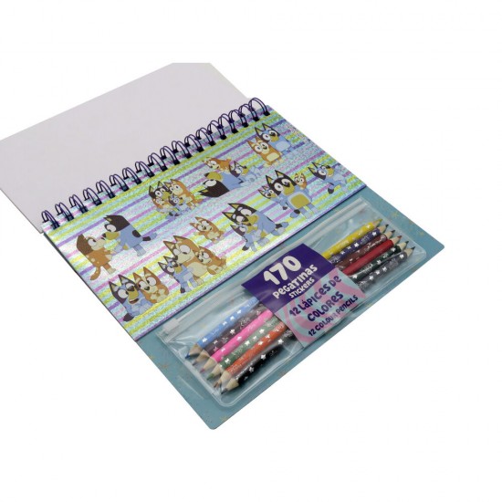 Bluey Colouring set with stickers