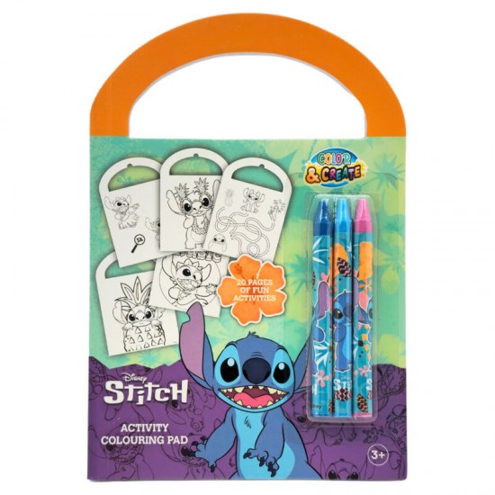 Disney Stitch assorted Activity and colouring set 12 Τεμ.