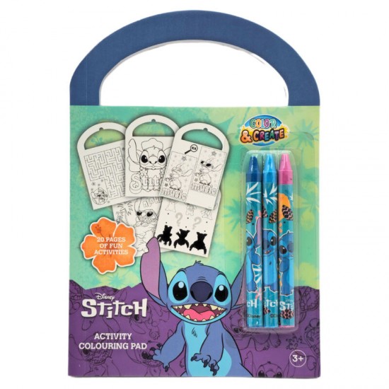 Disney Stitch assorted Activity and colouring set 12 Τεμ.