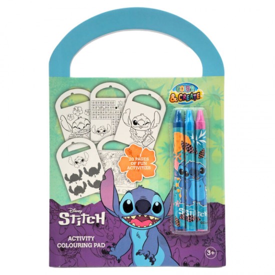 Disney Stitch assorted Activity and colouring set 12 Τεμ.