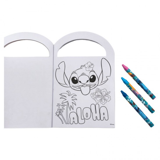 Disney Stitch assorted Activity and colouring set 12 Τεμ.