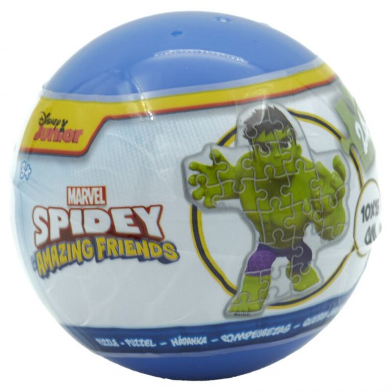 Marvel Spiderman assorted Surprise ball puzzle 24 Τεμ.