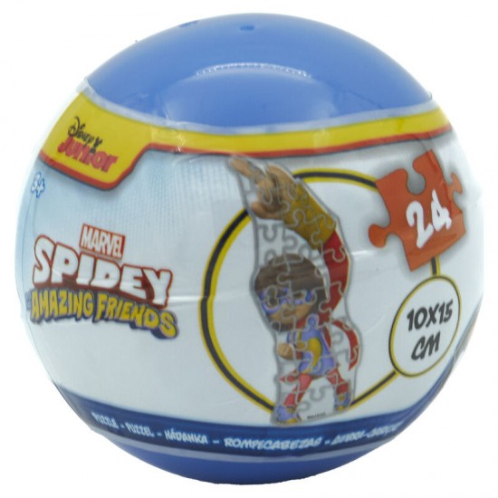 Marvel Spiderman assorted Surprise ball puzzle 24 Τεμ.
