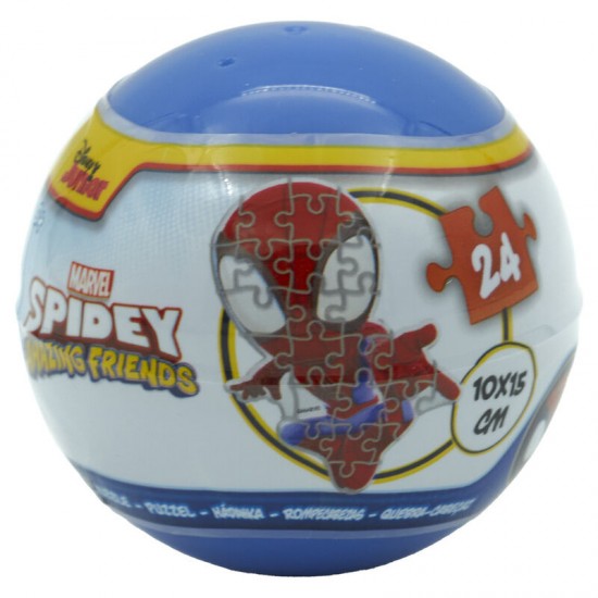 Marvel Spiderman assorted Surprise ball puzzle 24 Τεμ.