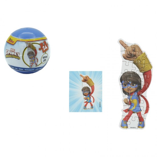 Marvel Spiderman assorted Surprise ball puzzle 24 Τεμ.