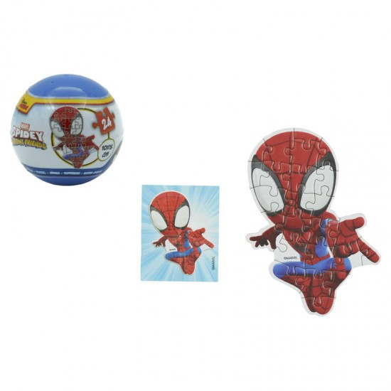 Marvel Spiderman assorted Surprise ball puzzle 24 Τεμ.