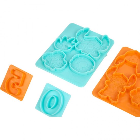 Disney Stitch assorted pack of 6 mini pots of modelling clay + moulds 6 Τεμ.