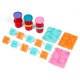 Disney Stitch assorted pack of 6 mini pots of modelling clay + moulds 6 Τεμ.