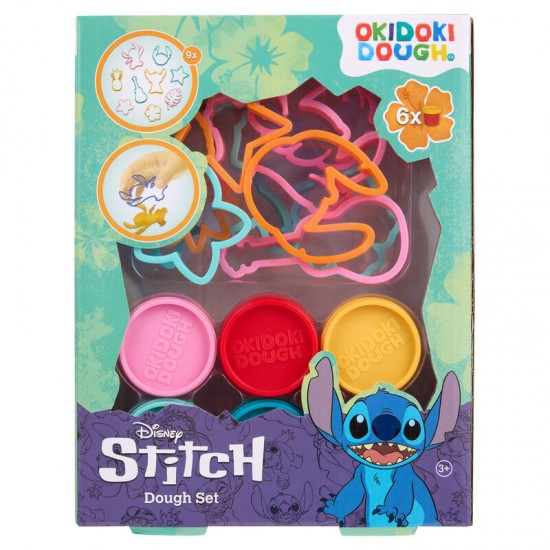Disney Stitch assorted pack of 6 mini pots of modelling clay + moulds 6 Τεμ.
