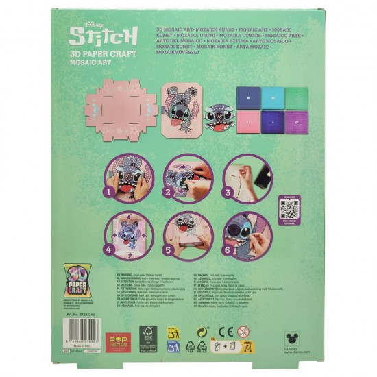 Disney Stitch 3D paper craft 6 Τεμ.