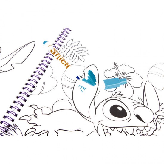 Disney Stitch Magic water painting book 6 Τεμ.