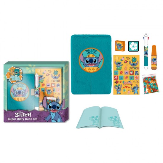 Disney Stitch Diary Deco set 6 Τεμ.