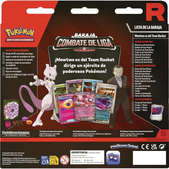 Latin American Pokemon Rockets Mewtwo Ex League Battle Deck Blister of collectible cards