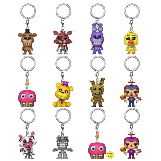 Assorted Pocket POP Keychain Mystery Five Nights at Freddys 12 Τεμ.