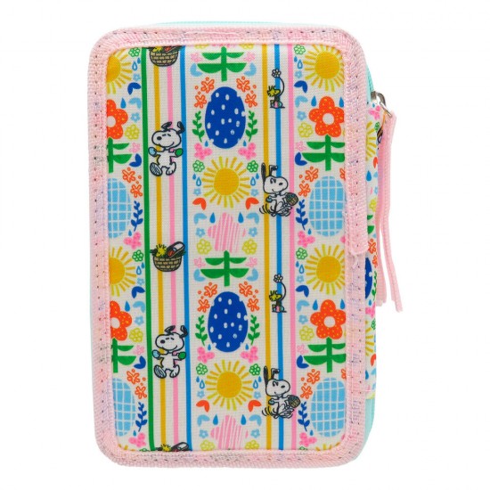 Peanuts Snoopy triple pencil case