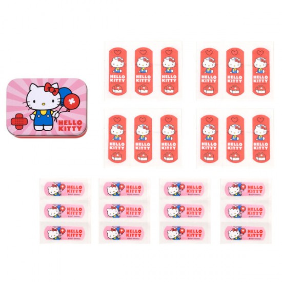 Hello Kitty metal band-aid box 12 Τεμ.