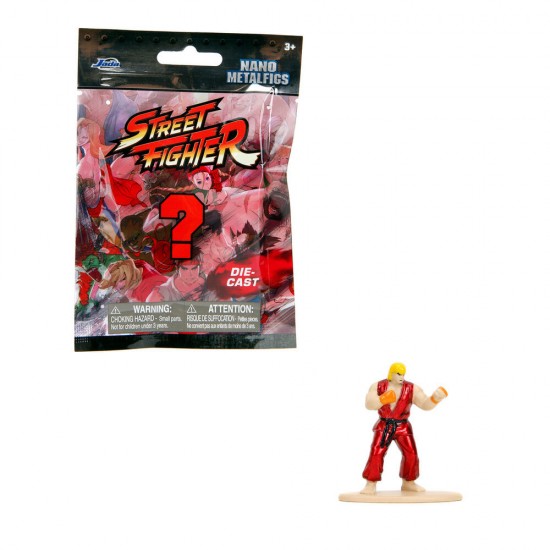 Street Fighter assorted about surprise metalfigs figure 4cm 24 Τεμ.