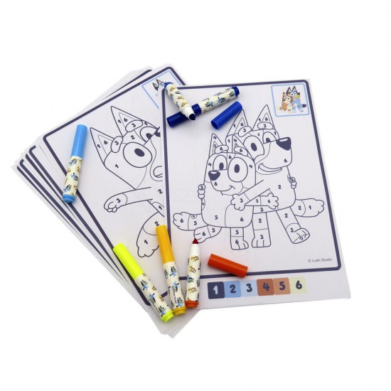Bluey Colouring numbers set 24 Τεμ.