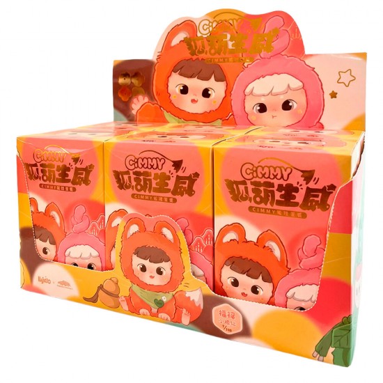 Cimmy Hulu Fox Series assorted Blind Box Surprise doll keychain 18cm 6 Τεμ.