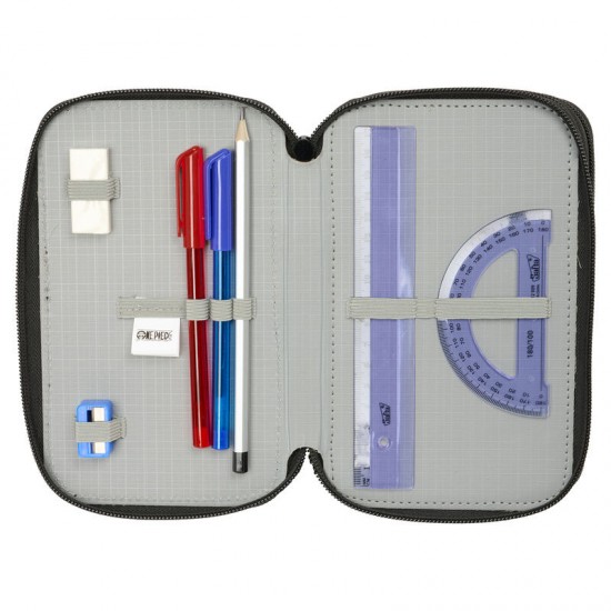 One Piece triple pencil case 37pcs