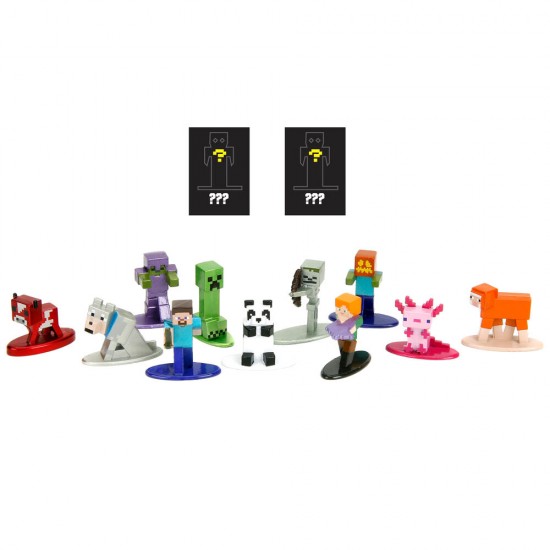 Minecraft assorted about surprise metalfigs figure 4cm 24 Τεμ.