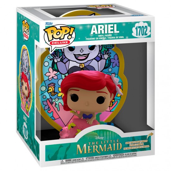 POP figure Deluxe Disney The Little Mermaid Ariel Ursula Stained Glass