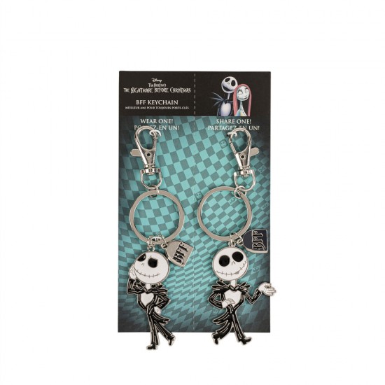 Disney Nightmare Before Christmas Jack Skellington Set 2 keychains