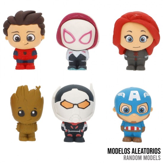Marvel assorted Puzzle 3D Eraser Palz Capsule 30 Τεμ.