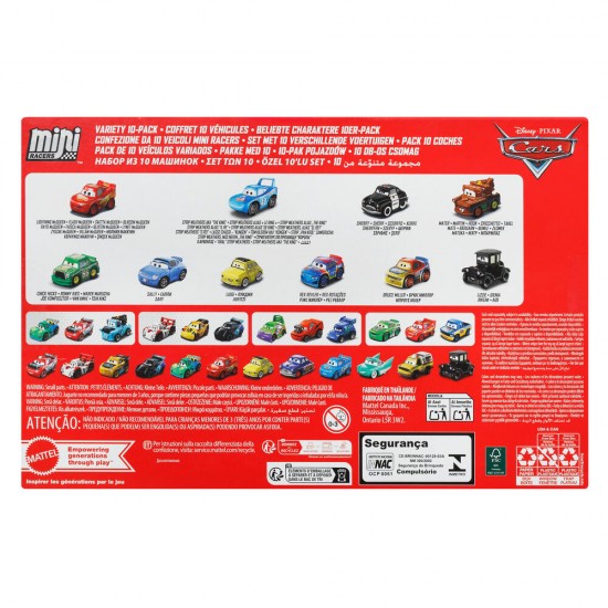 Disney Pixar Cars blister 10 mini vehicles
