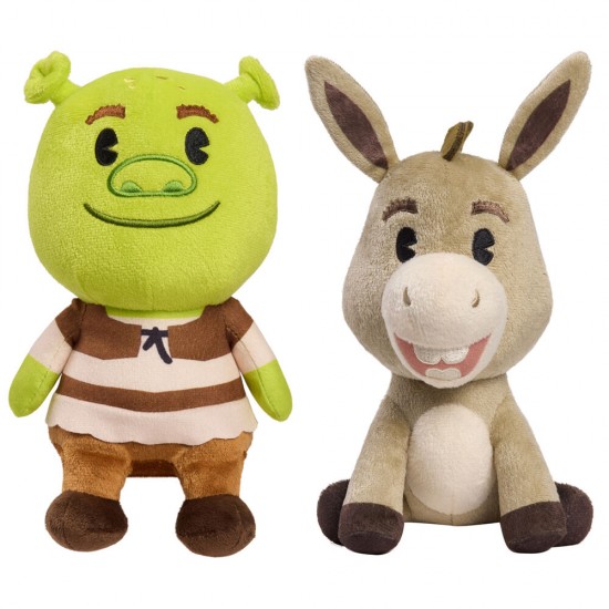 Shrek - Shrek, Donkey and Princess Fiona assorted plush toy 17cm 12 Τεμ.