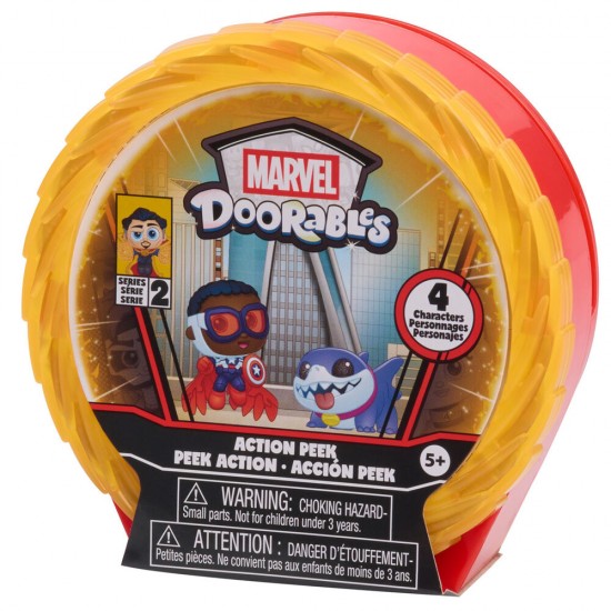 Doorables Marvel Action Mini Peek Series 2 assorted Capsule surprise 4 figures 12 Τεμ.
