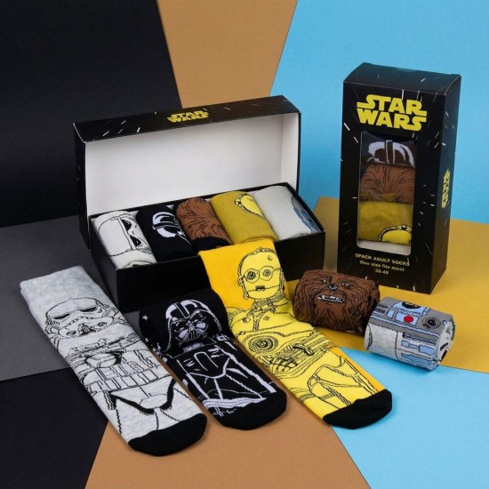 Star Wars adult pack 5 socks 12 Τεμ.