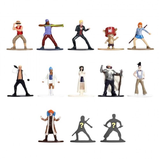 One Piece assorted about surprise metalfigs figure 4cm 24 Τεμ.