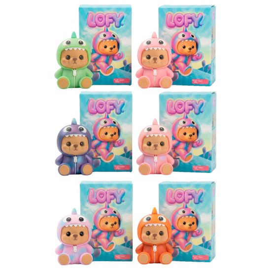 Lofy Bear assorted Blind Box Surprise PVC doll keychain 12 Τεμ.
