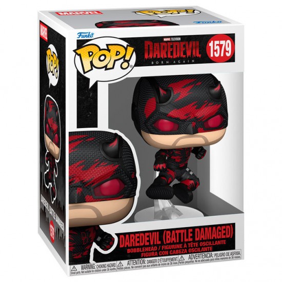 POP figure Marvel Daredevil Born Again Daredevil Battle Damaged