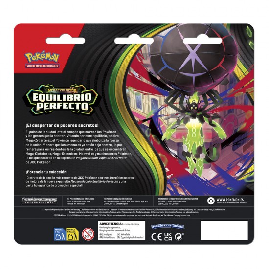 Spanish Pokemon Perfect Order pack of card games 3 envelopes 24 Τεμ.