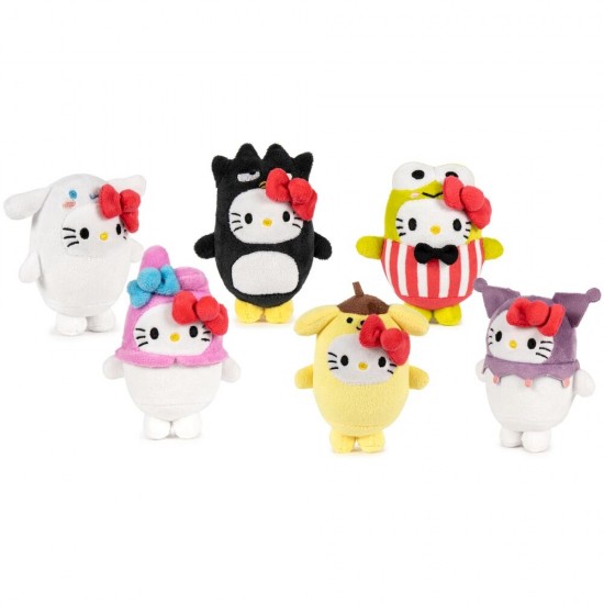 Hello Kitty & Friends Costume assorted surprise plush toy 10cm 12 Τεμ.
