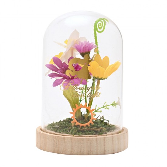 Disney Princess Rapunzel florals in a clonche with neon light