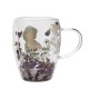 Disney Princess Jasmine floral decorative glass mug