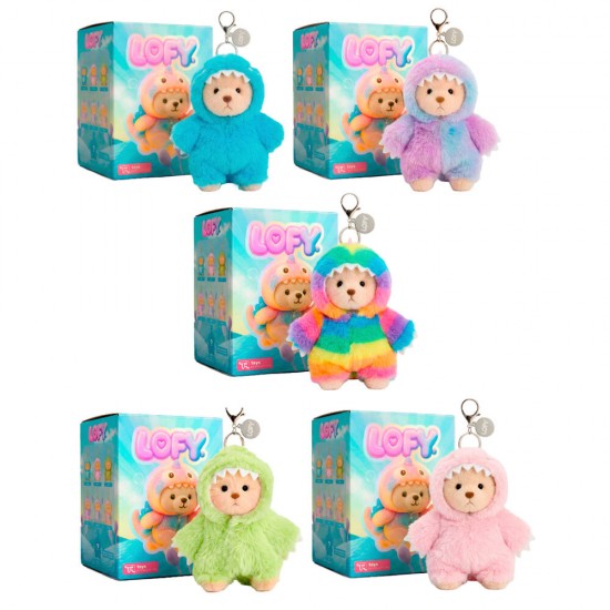 Lofy Bear assorted Blind Box Surprise plush toy keychain 6 Τεμ.