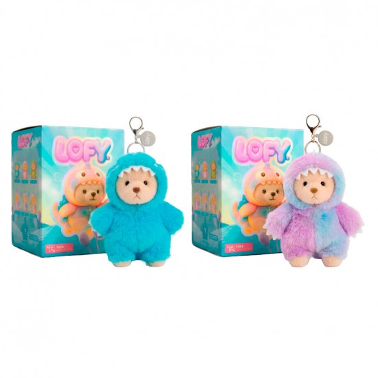 Lofy Bear assorted Blind Box Surprise plush toy keychain 6 Τεμ.