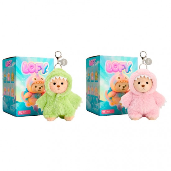Lofy Bear assorted Blind Box Surprise plush toy keychain 6 Τεμ.