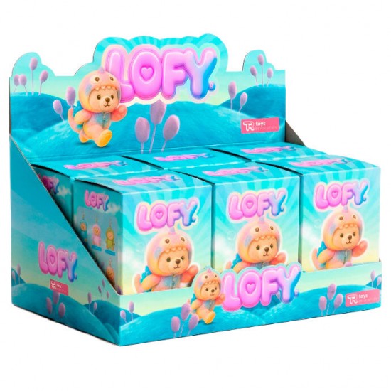 Lofy Bear assorted Blind Box Surprise plush toy keychain 6 Τεμ.