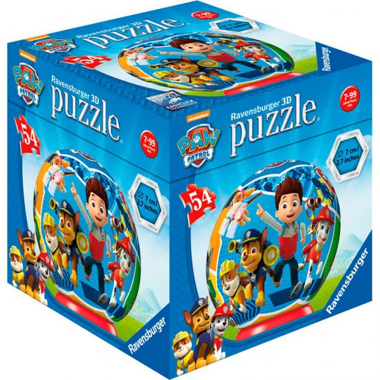 Paw Patrol 3D assorted Puzzle 54pz 6 Τεμ.